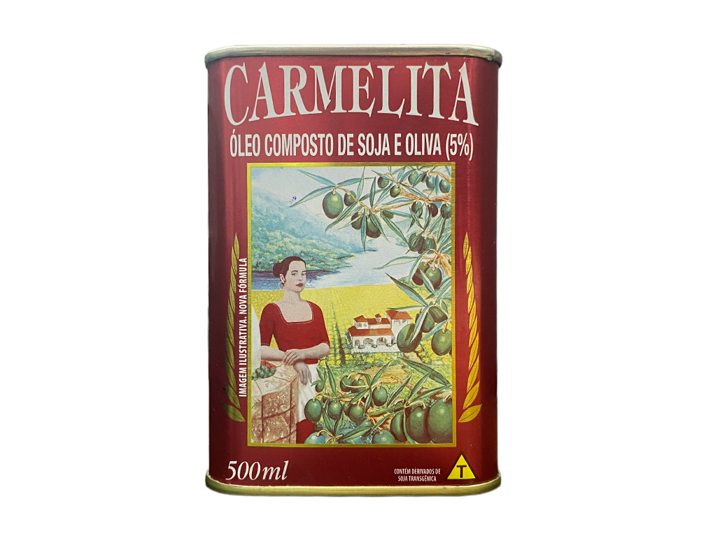 AZEITE COMPOSTO 5% OLIVA E 95% SOJA CARMELITA 500 ML (CX 12 LT)